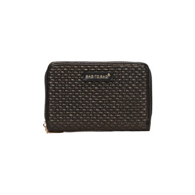 Ψάθινο πορτοφόλι μικρό AC-1108 - Μαύρο