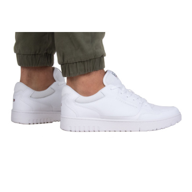 Sneaker Tommy Hilfiger TH Basket Core Leather FM0FM04727-YBS Άσπρο