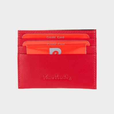 Δερμάτινη Καρτοθήκη Pierre Cardin 475 TILAK42 Κόκκινο