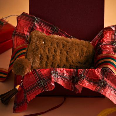 Σετ Δώρου Μεγάλο Πορτοφόλι-Μπρελόκ Κάμελ