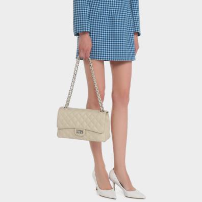 Δερμάτινη Καπιτονέ Τσάντα Pierre Cardin 1371 Μπεζ