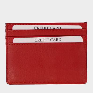 Δερμάτινη Καρτοθήκη Old River 1044-Red Κόκκινο