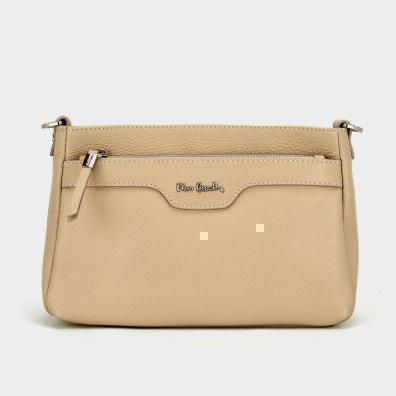 Δερμάτινη Τσάντα Χιαστί Pierre Cardin 1894 Μπεζ