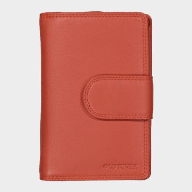 Δερμάτινο Πορτοφόλι Old River 025-PAPAYA Κοραλί