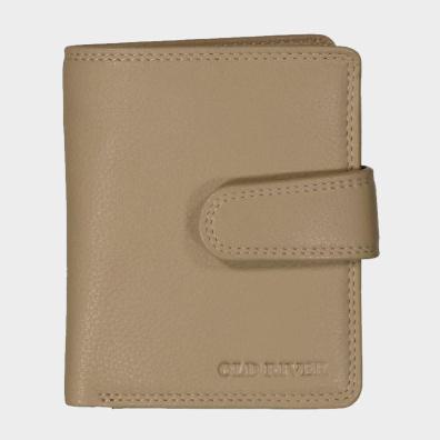 Δερμάτινο Πορτοφόλι Old River 3257-Beige Μπεζ