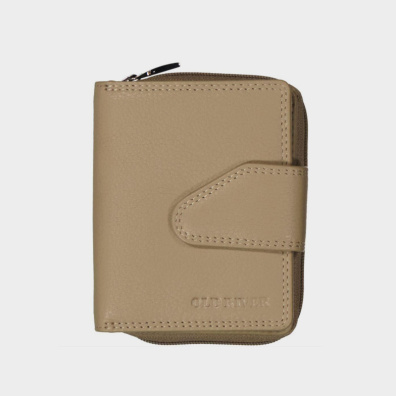 Δερμάτινο Πορτοφόλι Old River AK-81Ν Μπεζ
