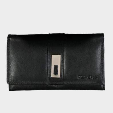 Δερμάτινο Πορτοφόλι Old River MK-57 Μαύρο