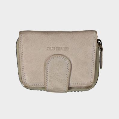 Δερμάτινο Πορτοφόλι Old River WS-3203 Off White