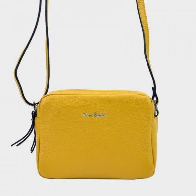 Δερμάτινο Τσαντάκι Χιαστί Pierre Cardin 1591 FRZ Dollaro Κίτρινο