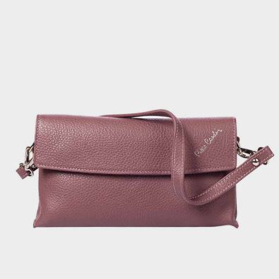Δερμάτινο Τσαντάκι Χιαστί Pierre Cardin 55067 Σκούρο Ροζ