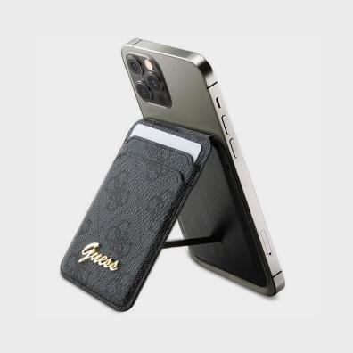 Μαγνητική Καρτοθήκη Για Κινητό Guess GUWMSHG4SHK 4G Classic Logo Μαύρο