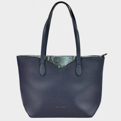 Τσάντα Ώμου Με Στάμπα Φιδιού Pierre Cardin 9331 RX109 Μπλε