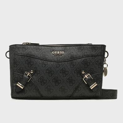 Τσάντα Χιαστί Guess Didi Mini SG874472-COAL Μαύρο