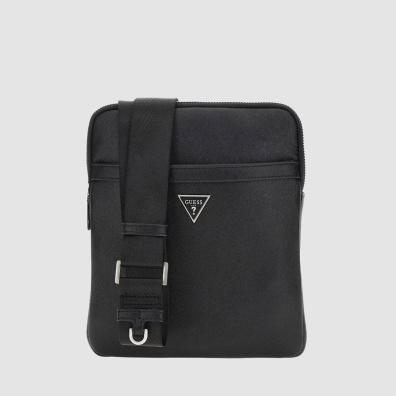 Τσαντάκι Χιαστί Guess HMECSAP3123-BLA Μαύρο