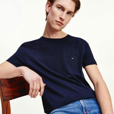 T-shirt Με Στάμπα Tommy Hilfiger MW0MW17681-DW5 Σκούρο Μπλε