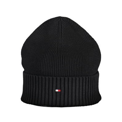 TOMMY HILFIGER BLACK MENS BEANIE