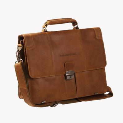 Δερμάτινος Χαρτοφύλακας Chesterfield C48.0228.31 Ταμπά