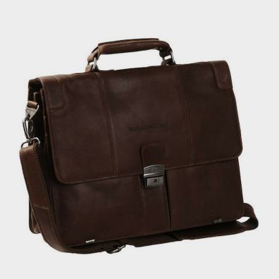 Δερμάτινος Χαρτοφύλακας Chesterfield C48.0228.01 Καφέ