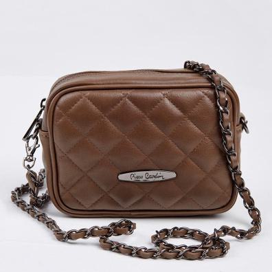 Δερμάτινο Καπιτονέ Τσαντάκι Pierre Cardin 1366 FRZ Καφέ