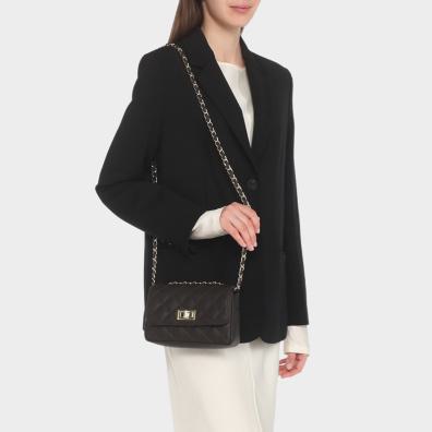 Δερμάτινο Καπιτονέ Τσαντάκι Pierre Cardin 1372 Μαύρο