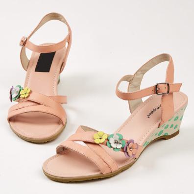 Δερμάτινο Πέδιλο Με Πλατφόρμα Hush Puppies 2306-43-06 Κοραλί