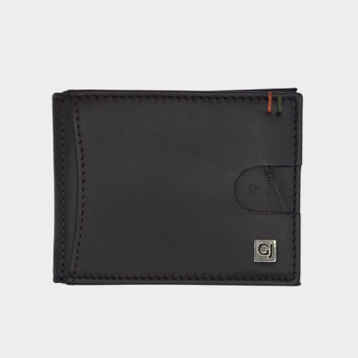 Δερμάτινο Πορτοφόλι - Καρτοθήκη Με Money Clip Gaudi 10743 Καφέ