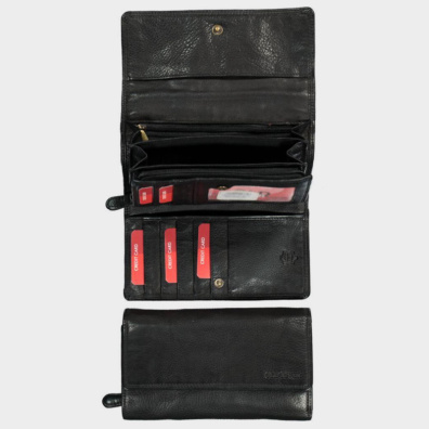 Δερμάτινο ποροτοφόλι Old River WS-52053 Μαύρο