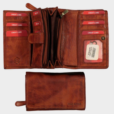 Δερμάτινο Πορτοφόλι Old River WS-6022 Ταμπά