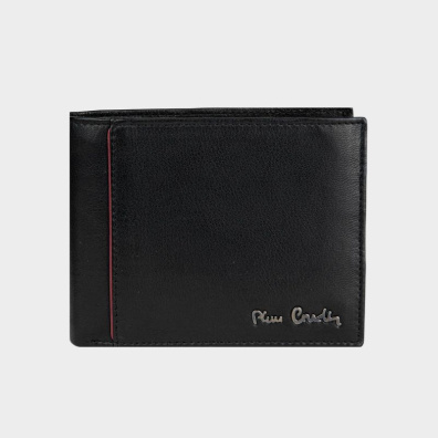 Δερμάτινο Πορτοφόλι Pierre Cardin 8806-EK016 Μαύρο-Κόκκινο