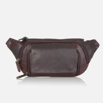 Δερμάτινο Τσαντάκι Μέσης RCM H-32 Καφέ