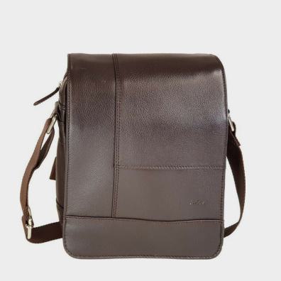 Δερμάτινο Τσαντάκι Χιαστί Lavor 016 Καφέ