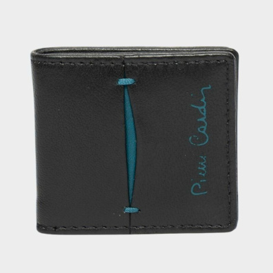 Δερμάτινο Money Clip Pierre Cardin Tilak07 8871 Μαύρο - Μπλε