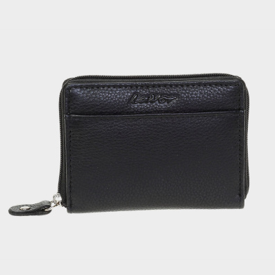 Μικρό Δερμάτινο Πορτοφόλι Lavor 1-3740 Μαύρο