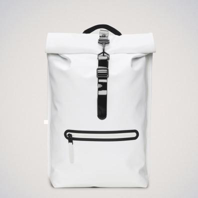 Σακίδιο Πλάτης Rains Rolltop Rucksack Contrast W3 14540-30 Άσπρο