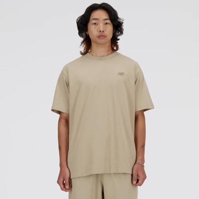 Βαμβακερό T-shirt New Balance Stoneware MT41533-SOT Μπεζ