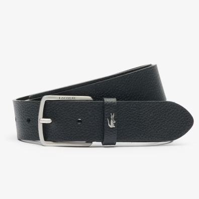 Δερμάτινη Ζώνη Lacoste 3RC4090-000 Μαύρο
