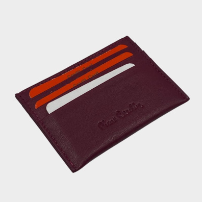Δερμάτινη Καρτοθήκη Pierre Cardin 475 TILAK42 Μωβ