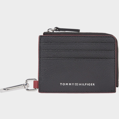 Δερμάτινη Καρτοθήκη Tommy Hilfiger AM0AM11939_BDS Μαύρο