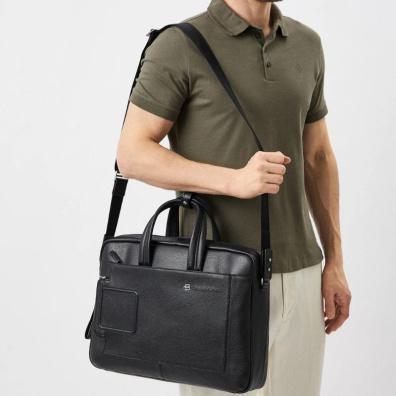 Δερμάτινος Χρτοφύλακας Piquardo OUTCA3147VI-N Μαύρο