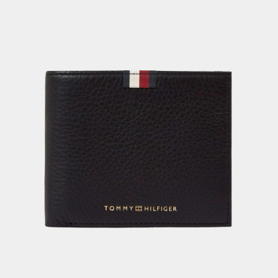Δερμάτινο Πορτοφόλι Tommy Hilfiger AM0AM11265_BDS Μαύρο