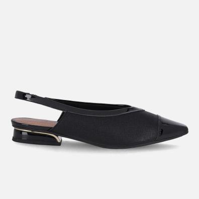 Εξώφτερνη Γόβα Με Χαμηλό Τακούνι Piccadilly 279023-4 Μαύρο