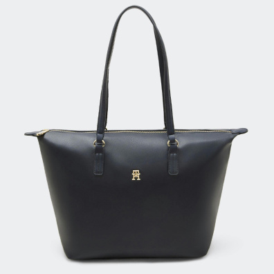 Τσάντα Ώμου Tommy Hilfiger Poppy Plus Tote AW0AW15856-DW6 Σκούρο Μπλε