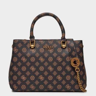 Τσάντα Χειρός Guess PA919006-MLO Καφέ