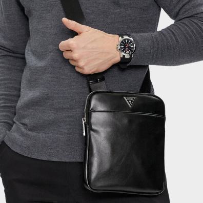 Τσάντα Χιαστί Guess HMBELGP4123-BLA Μαύρο