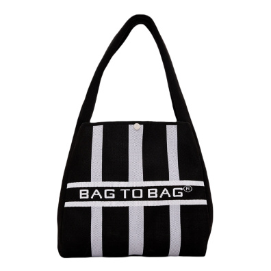 Τσάντα Χειρός 22419 - Ασπρο/Μαύρο