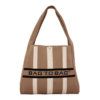 Τσάντα Χειρός 22419 - Μαύρο/Μπέζ