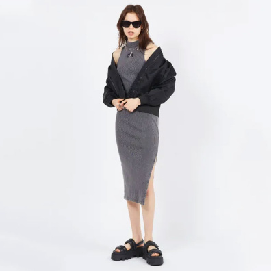 Bomber Μπουφάν Calvin Klein J20J223034_NEBEH Μαύρο