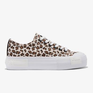 Sneaker D.Franklin One Way Low Leopard Edition DFSH389009-LEOP Μπεζ