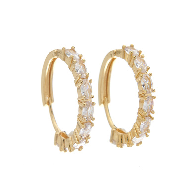 Κρίκος με πέτρες XM-8805-2 - Χρυσό