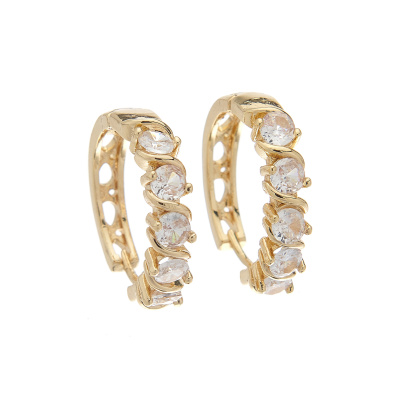 Κρίκος με πέτρες XM-8805-4 - Χρυσό